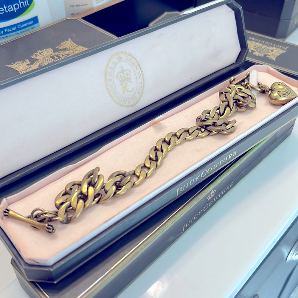 Gold Juicy Couture Charm Necklace
